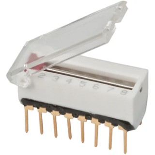 ERG Rotary Coded DIP Slide Switch Through Hole Mount 2A 240Vac Contact Resistance 18mΩ DS16C 02 04 STD