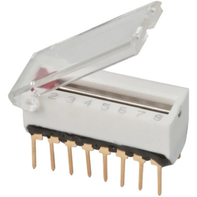 ERG Rotary Coded DIP Slide Switch Through Hole Mount 2A 240Vac Contact Resistance 18mΩ DS16C 02 04 STD