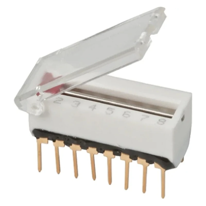 ERG Rotary Coded DIP Slide Switch Through Hole Mount 2A 240Vac Contact Resistance 18mΩ DS16C 02 04 STD