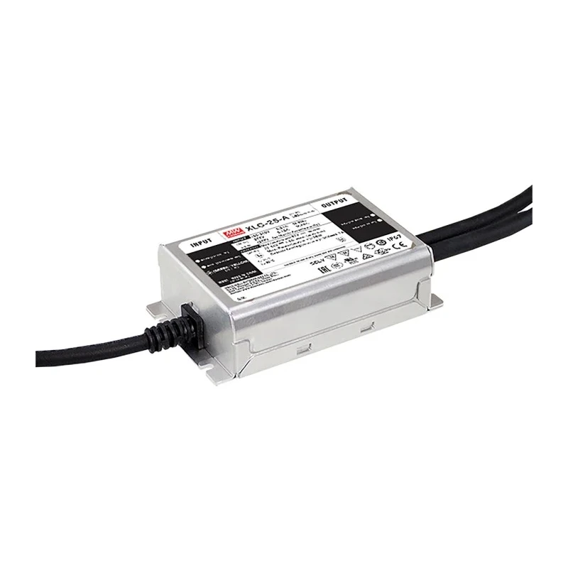 MEAN WELL IP67 Enclosed 1 Output AC-DC LED Driver 22-54 V 25 W Constant Current 290 mA with 1/10 V Dimming 