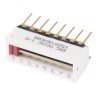 ERG Slide Rotary Coded DIP Switch Through Hole Mount, Slide Actuator, 2A 240Vac Contact Rating DS16C 01 08 STD
