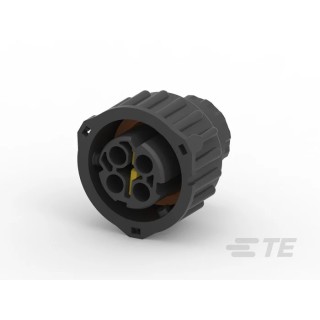 TE Connectivity Automotive Connector Female Black Cable 4 Way Crimp Termination 1-968968-1