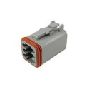 Deutsch Automotive Connector Male Grey Flange 6 Way Crimp Termination DT06-6S-C015
