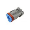 Deutsch DT Automotive Connector Male Grey Flange 3 Way Crimp Termination DT06-3S-P006