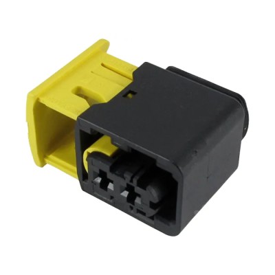 TE Connectivity HDSCS Automotive Connector Female Black Cable 2 Way Crimp Termination 1-1418483-1