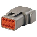 Deutsch DTM Automotive Connector Female Grey Cable 8 Way Crimp Termination DTM04-08PA