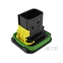 TE Connectivity HDSCS Automotive Connector Female Black Flange 8 Way Crimp Termination 1-1564416-1