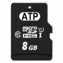 ATP Industrial Grade 8 GB MicroSDHC Memory Card UHS 1 U1 Class 10 AF8GUD3-WAAXX