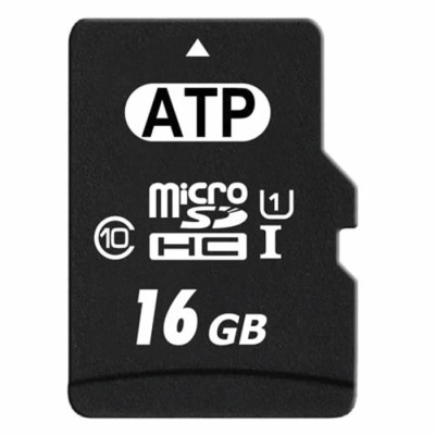 ATP Industrial Grade 16 GB MicroSDHC MicroSD Memory Card UHS 1 U1 Class 10 AF16GUD3-WAAXX