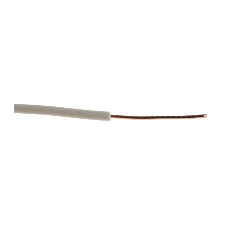 RS PRO White Hook Up Wire, Solid Strand, 22 AWG, 1 x 0.8 mm, 100 m Length, Polyvinyl Chloride Jacket, Annealed 183-9225