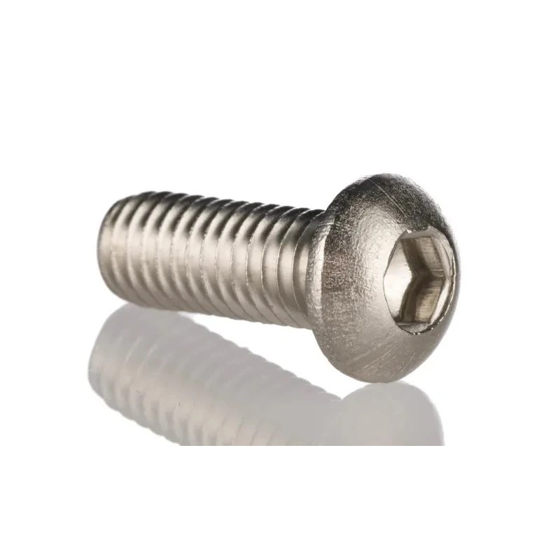 RS PRO Bright Zinc Stainless Steel Hex Socket Cap Screw, Hex Socket, M4 x 10 mm 183-8632