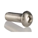 RS PRO Bright Zinc Stainless Steel Hex Socket Cap Screw, Hex Socket Drive, M6 x 16 mm 183-8727