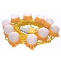 Nightsearcher LED Lighting Kit Festoon Lights 660 lm, 50W, 110V AC, Polycarbonate Housing, IP44 NSFESTOON22M8W