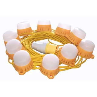 Nightsearcher LED Lighting Kit Festoon Lights 660 lm, 50W, 110V AC, Polycarbonate Housing, IP44 NSFESTOON22M8W