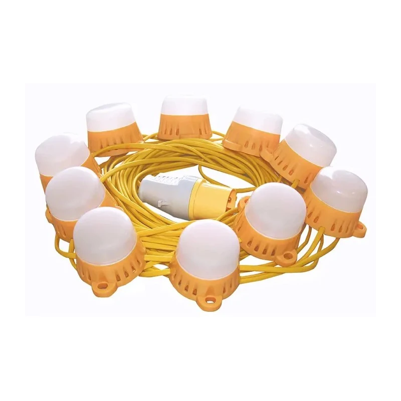 Nightsearcher LED Lighting Kit Festoon Lights 660 lm, 50W, 110V AC, Polycarbonate Housing, IP44 NSFESTOON22M8W