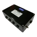 CE-TEK CEP Series Black Glass Reinforced Polyester Junction Box, IP66, 26 Terminals, ATEX, 160mm x 90mm x 260mm CEP261690PAI