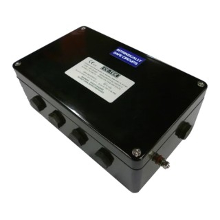 CE-TEK CEP Series Black Glass Reinforced Polyester Junction Box, IP66, 26 Terminals, ATEX, 160mm x 90mm x 260mm CEP261690PAI