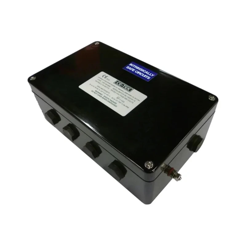 CE-TEK CEP Series Black Glass Reinforced Polyester Junction Box, IP66, 26 Terminals, ATEX, 160mm x 90mm x 260mm CEP261690PAI