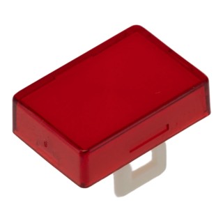 Saia-Burgess Red Rectangular Push Button Lens for Use with Push Button 461412-605