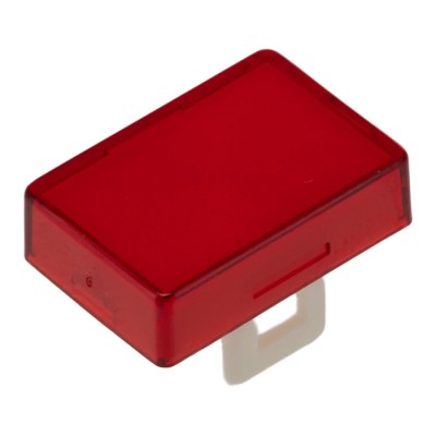 Saia-Burgess Red Rectangular Push Button Lens for Use with Push Button 461412-605