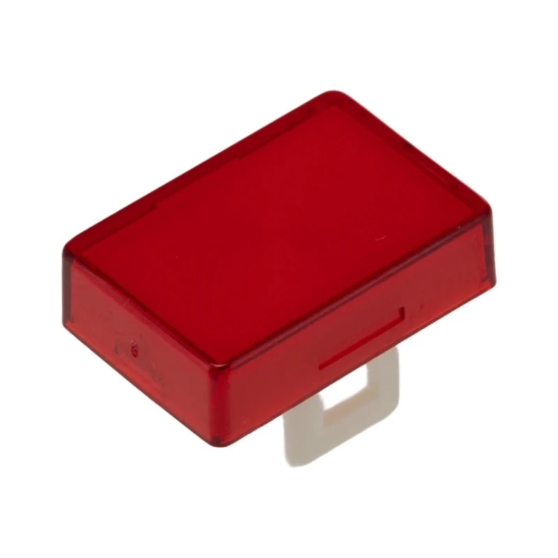 Saia-Burgess Red Rectangular Push Button Lens for Use with Push Button 461412-605