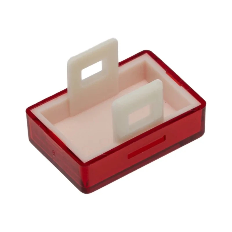 Saia-Burgess Red Rectangular Push Button Lens for Use with Push Button 461412-605