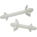 Wurth Elektronik Nylon Support Post for 4 mm PCB Hole, Natural Nylon, 2mm Chassis Thickness 709610600