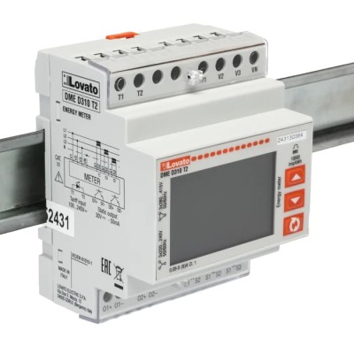 Lovato Electric 3 Phase Digital LCD Energy Meter Class 0.5s Accuracy - DMED310T2