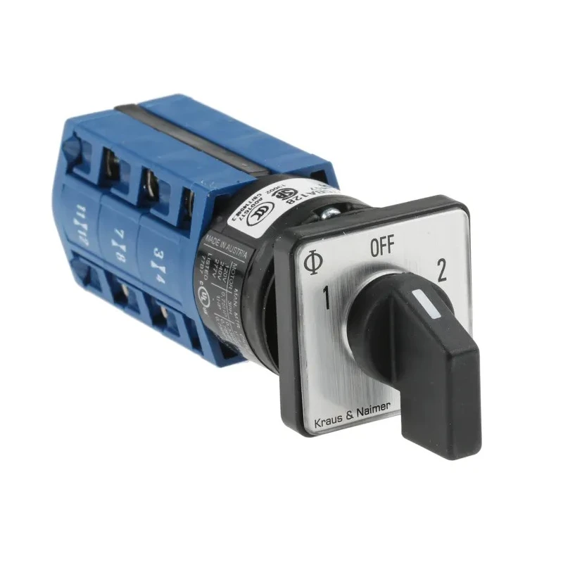 Kraus & Naimer Rotary Switch Cam Switch 3 Position 60 °, Rotary Knob Actuator, 10 A CG4.A212/GBA128.EF