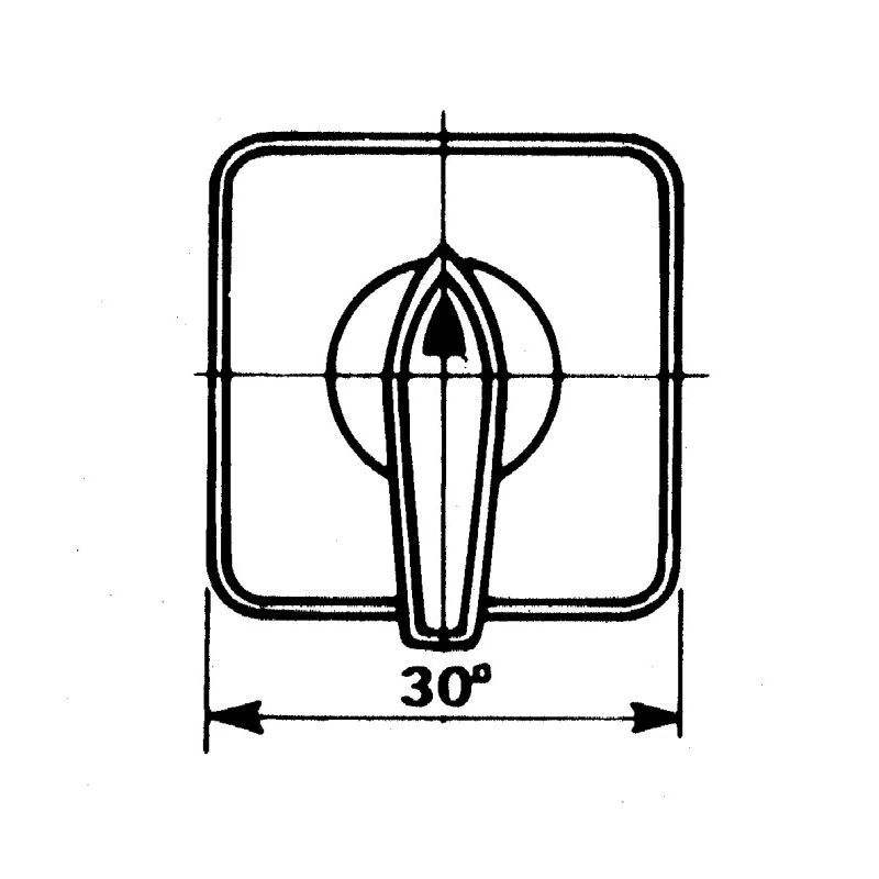 Kraus & Naimer 2 Position 3 Pole Rotary Knob Actuator Rotary Switch 10 A CG4.A292/GBA122.EF