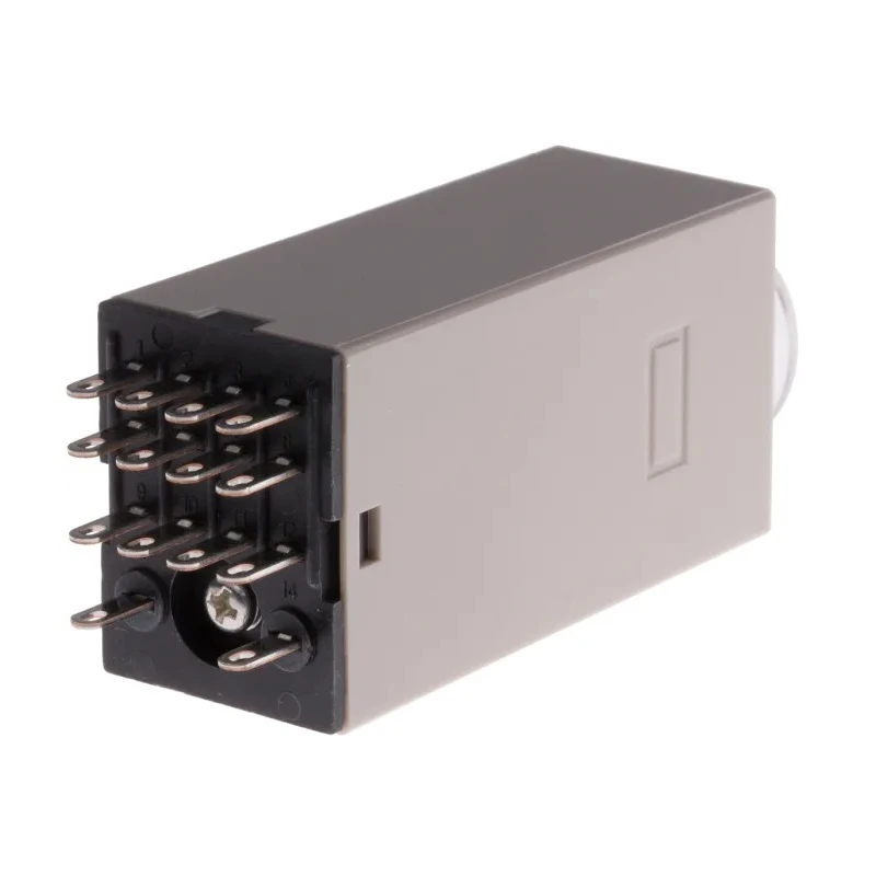 Omron H3Y-4 Series DIN Rail Surface Mount Timer Relay 24 V AC/DC 2 to 60 s ON Delay 4PDT Switch H3Y-4 DC24 60S