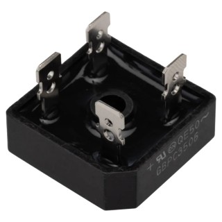 onsemi Bridge Rectifier, 600 V, 400 A, 4-Pin Single GBPC3506