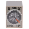 Omron DIN Rail Surface Mount Timer Relay 4PDT, 4-Contact, 24V AC Supply, 125V DC Switching, Time Range 2-60 H3Y-4 AC24 60S