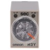 Omron DIN Rail Surface Mount Timer Relay 4PDT, 4-Contact, 24V AC Supply, 125V DC Switching, Time Range 2-60 H3Y-4 AC24 60S