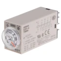 Omron DIN Rail Surface Mount Timer Relay 4PDT, 4-Contact, 24V AC Supply, 125V DC Switching, Time Range 2-60 H3Y-4 AC24 60S