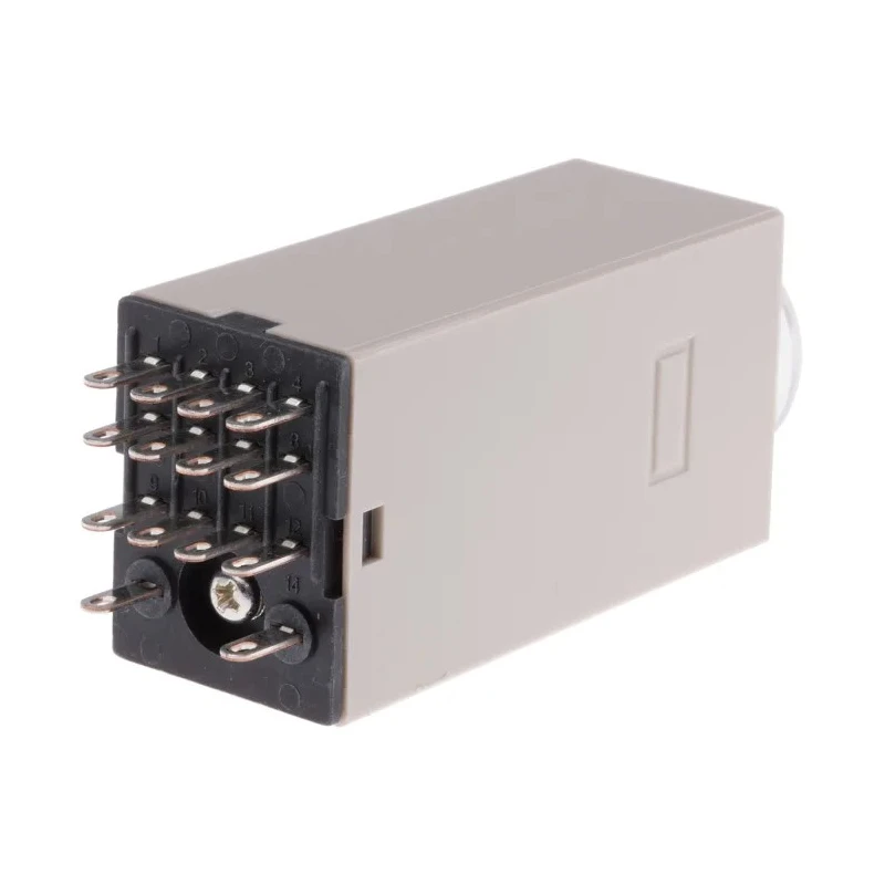 Omron DIN Rail Surface Mount Timer Relay 4PDT, 4-Contact, 24V AC Supply, 125V DC Switching, Time Range 2-60 H3Y-4 AC24 60S