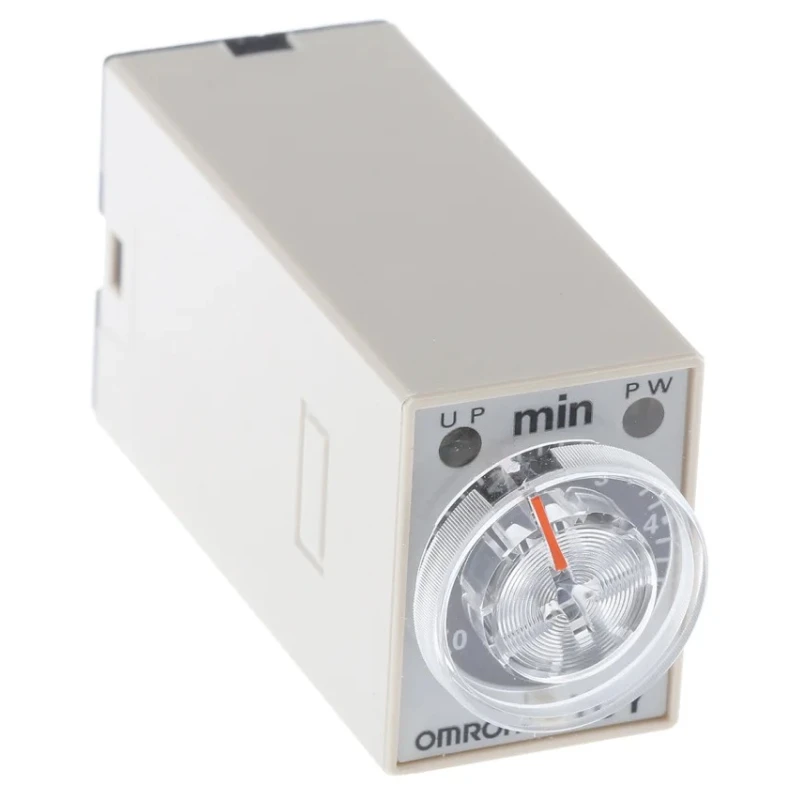 Omron H3Y-4 Series DIN Rail Surface Mount Timer Relay 24V AC/DC 0.2 to 5 min ON Delay 4-Contact 4PDT Switch H3Y-4 DC24 5M
