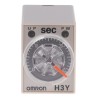Omron DIN Rail Surface Mount Timer Relay 4-Contact 125 V dc 24V ac 1 to 30 s ON Delay 4PDT Switch H3Y-4 AC24 30S