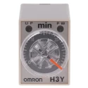 Omron DIN Rail Surface Mount Timer Relay 4-Contact 1 to 30 min Time Range 100-120V AC 125V DC H3Y-4 100-120VAC 30M