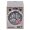 Omron DIN Rail Surface Mount Timer Relay 4-Contact 1 to 30 min Time Range 100-120V AC 125V DC H3Y-4 100-120VAC 30M
