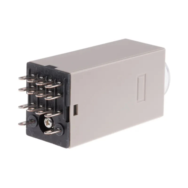 Omron DIN Rail Surface Mount Timer Relay 4-Contact 1 to 30 min Time Range 100-120V AC 125V DC H3Y-4 100-120VAC 30M