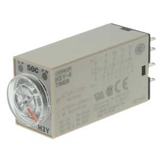 Omron Timer Relay DIN Rail Surface Mount 4-Contact 125 V dc 100V ac 120 V ac 0.5 to 10 s H3Y-4 100-120VAC 10S