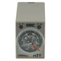 Omron Timer Relay DIN Rail Surface Mount 4-Contact 125 V dc 100V ac 120 V ac 0.5 to 10 s H3Y-4 100-120VAC 10S
