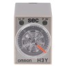 Omron DIN Rail Surface Mount Timer Relay 4PDT Contact 5A 250V AC, ON Delay, 1 to 30 s Time Range H3Y-4 100-120VAC 30S
