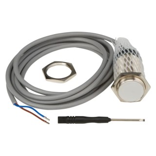 RS PRO Threaded Barrel Capacitive Proximity Sensor 10 mm Detection Range, M30 x 1.5 Thread, 2-Wire 300mA 250V AC/DC 184-5613
