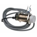 RS PRO Threaded Barrel Capacitive Proximity Sensor M30 x 1.5 15 mm Detection Range NPN Output 30V DC 50Hz 15mA 184-5622