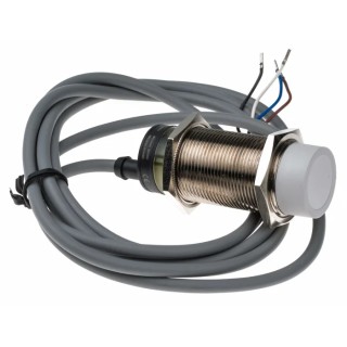 RS PRO Threaded Barrel Capacitive Proximity Sensor M30 x 1.5 15 mm Detection Range NPN Output 30V DC 50Hz 15mA 184-5622