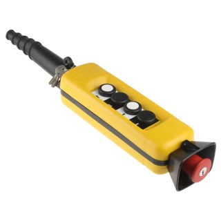 Schneider Electric SPST Push Button Pendant Station 4 Push Buttons Yellow Polypropylene IP65 XACA04SPEC0279
