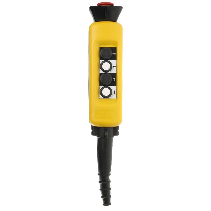 Schneider Electric SPST Push Button Pendant Station 4 Push Buttons Yellow Polypropylene IP65 XACA04SPEC0279