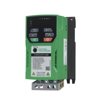 Control Techniques Inverter Drive, 550 W, 1 Phase AC Motor Variable Speed Controller, Panel Mount, 200-240V C200-01200033